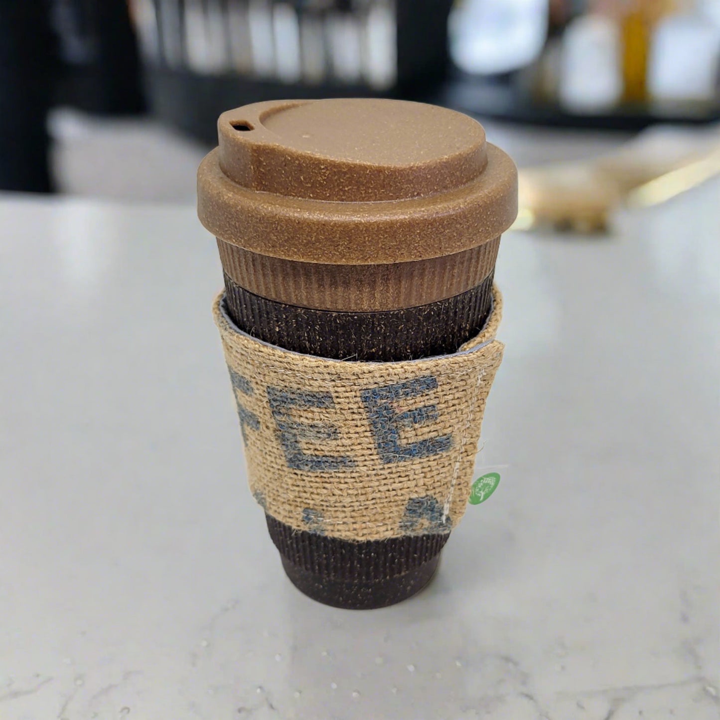 Upcycled Coffee Sack Cup Sleeve