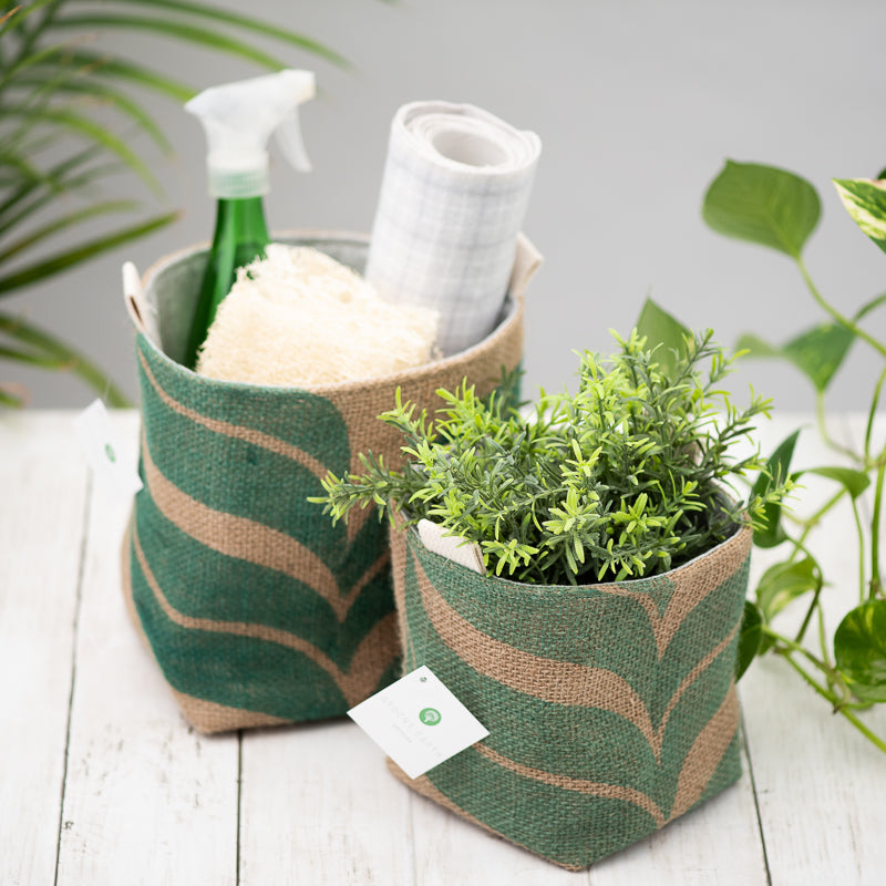 Upcycled Coffee Burlap Planter Bags - Make