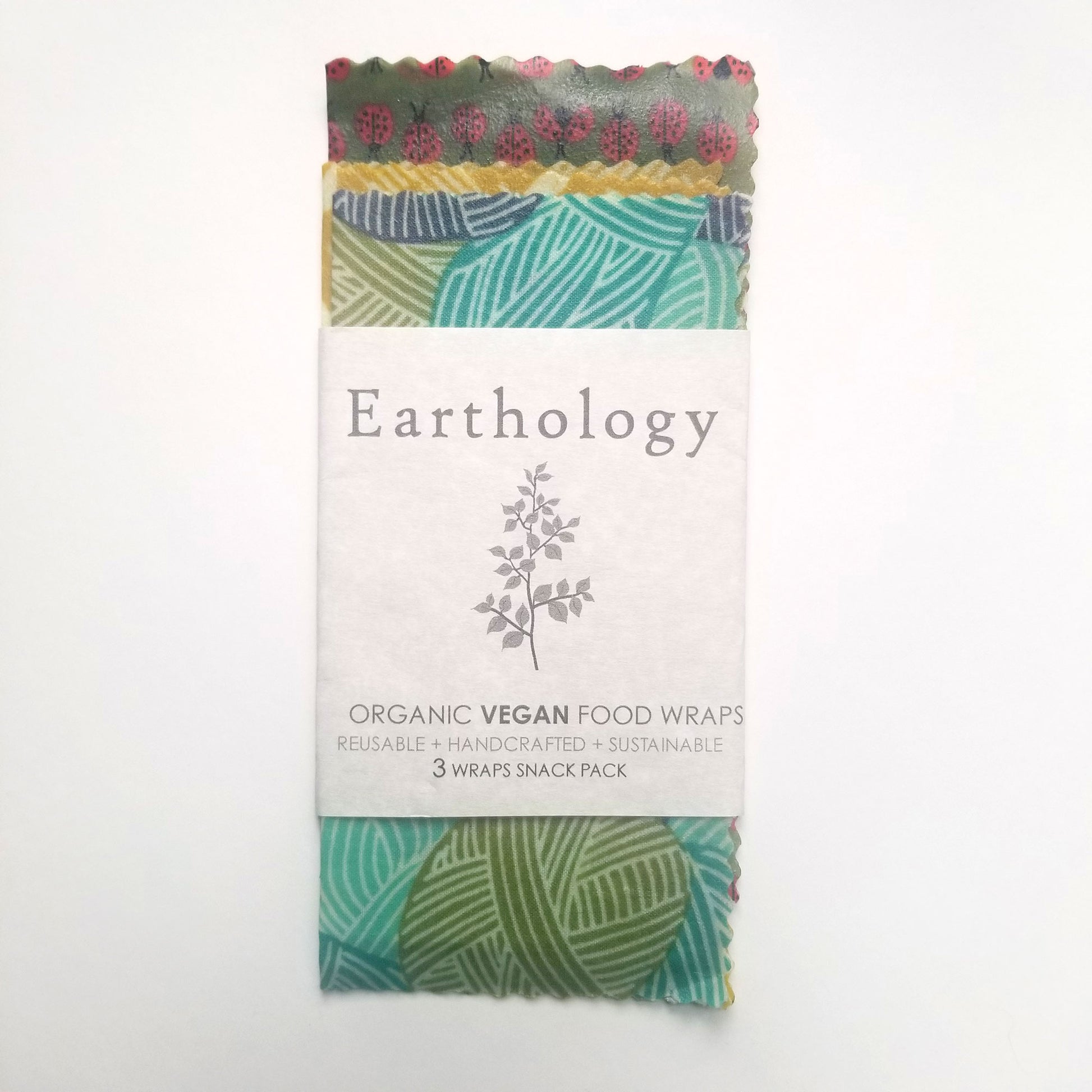 Earthology vegan food wraps snack pack