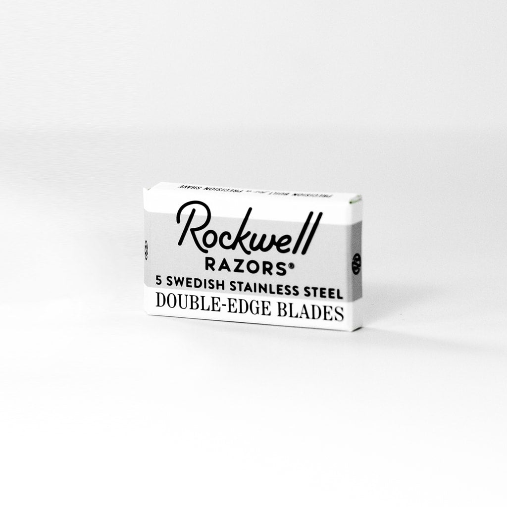 Rockwell double-edge razor blade wrapped